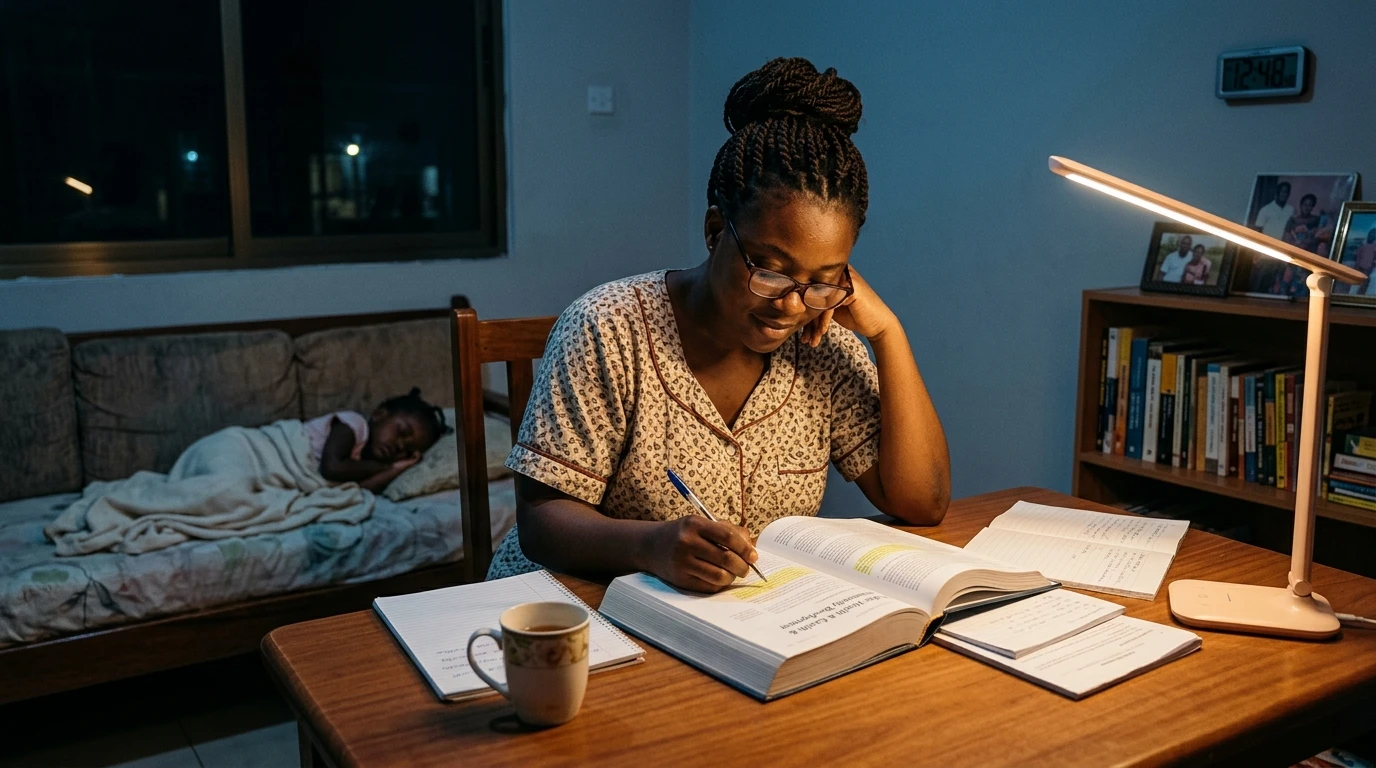 10. A Mother's Midnight Study Sessions: The Most Inspiring Kind of Learning